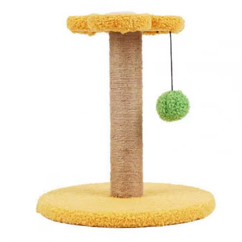 Floral Cat Scratching Post – Cute Kitten Scratcher with Durable Tear-Resistant & Abrasion-Resistant Design