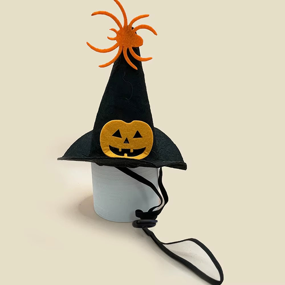 3 Pieces/Set Halloween Pet Costume Set Include Cat Cosplay Wizard Hat Bat Wings Bow Collar for Cats & Dog Funny Magical Holiday