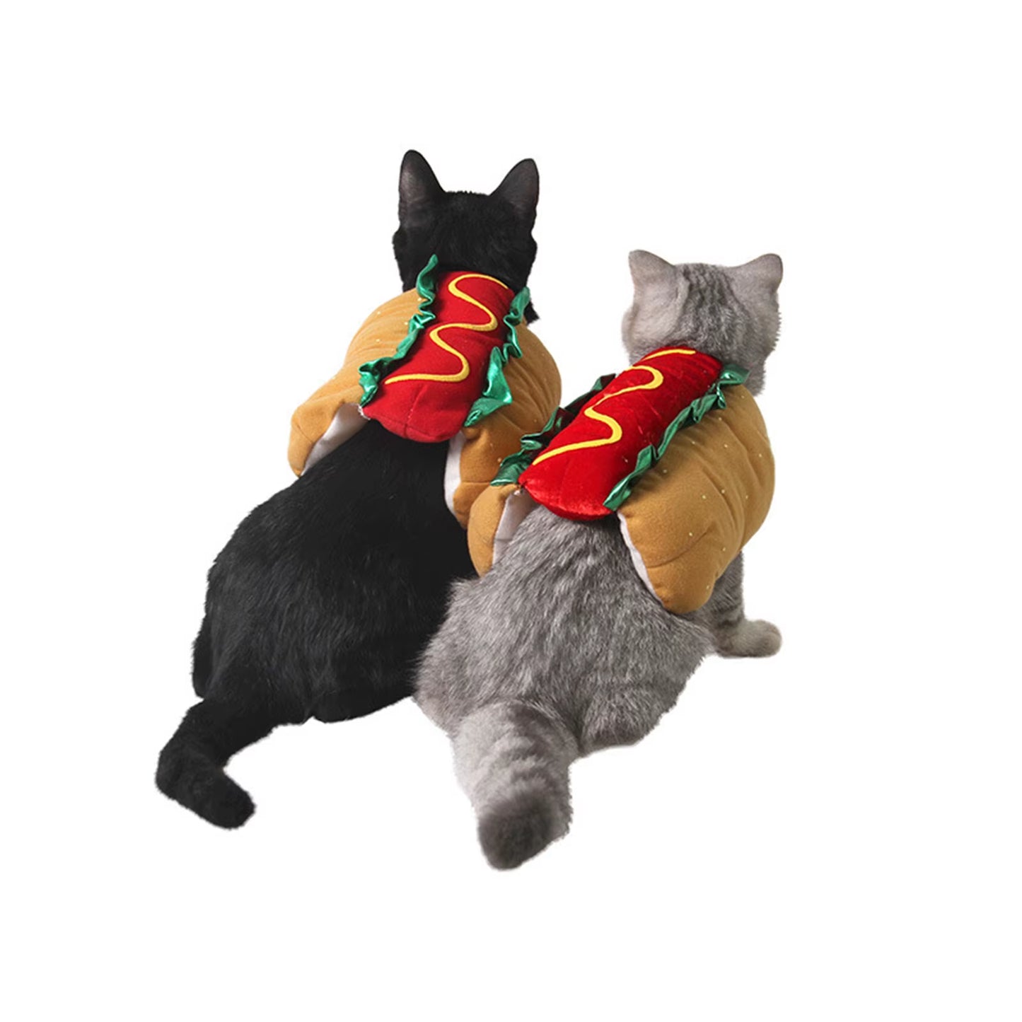 Transformation Clothes for Small Dogs Dog Shirts Halloween Costumes Burger Outfit Cat Hotdog Clothes