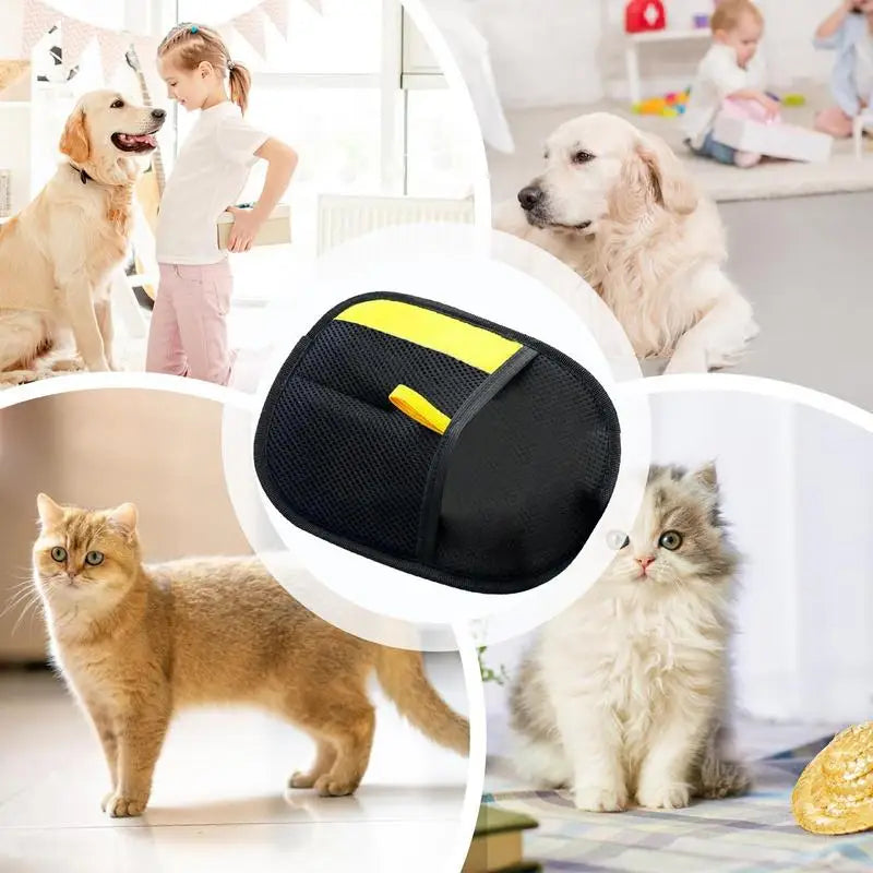 Pet Hair Removal Tool Reusable Static Removal Gloves Pet Grooming Gloves Pet Hair Remover Brush Pet Supplies for Cats Dogs