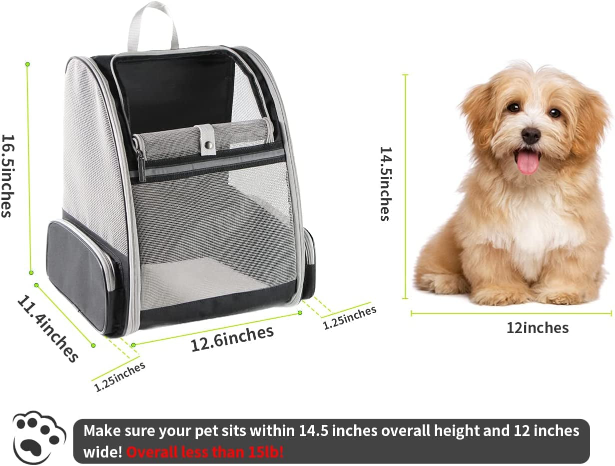 Innovative Bubble Backpack Pet Carrier for Cats & Dogs – Travel-Friendly, Comfortable & Breathable (Black)