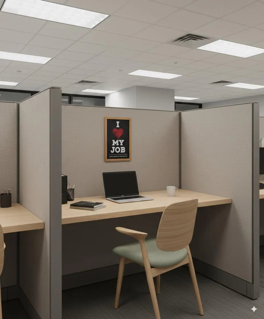 Funny Office Humor Poster: "I Love My Job" Sarcastic Wall Art