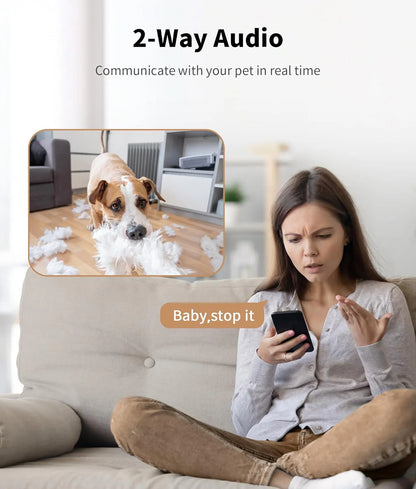 Smart Pet Camera with Treat Dispenser – Monitor, Talk & Reward Your Pet from Anywhere 🐾