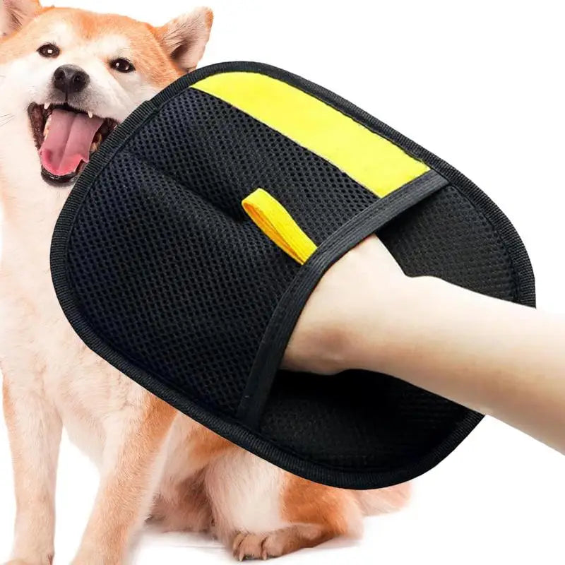 Pet Hair Removal Tool Reusable Static Removal Gloves Pet Grooming Gloves Pet Hair Remover Brush Pet Supplies for Cats Dogs