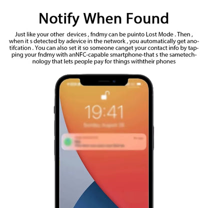 iOS Smart Pet Tracker – Bluetooth Locator with Precision Finding & Replaceable Battery