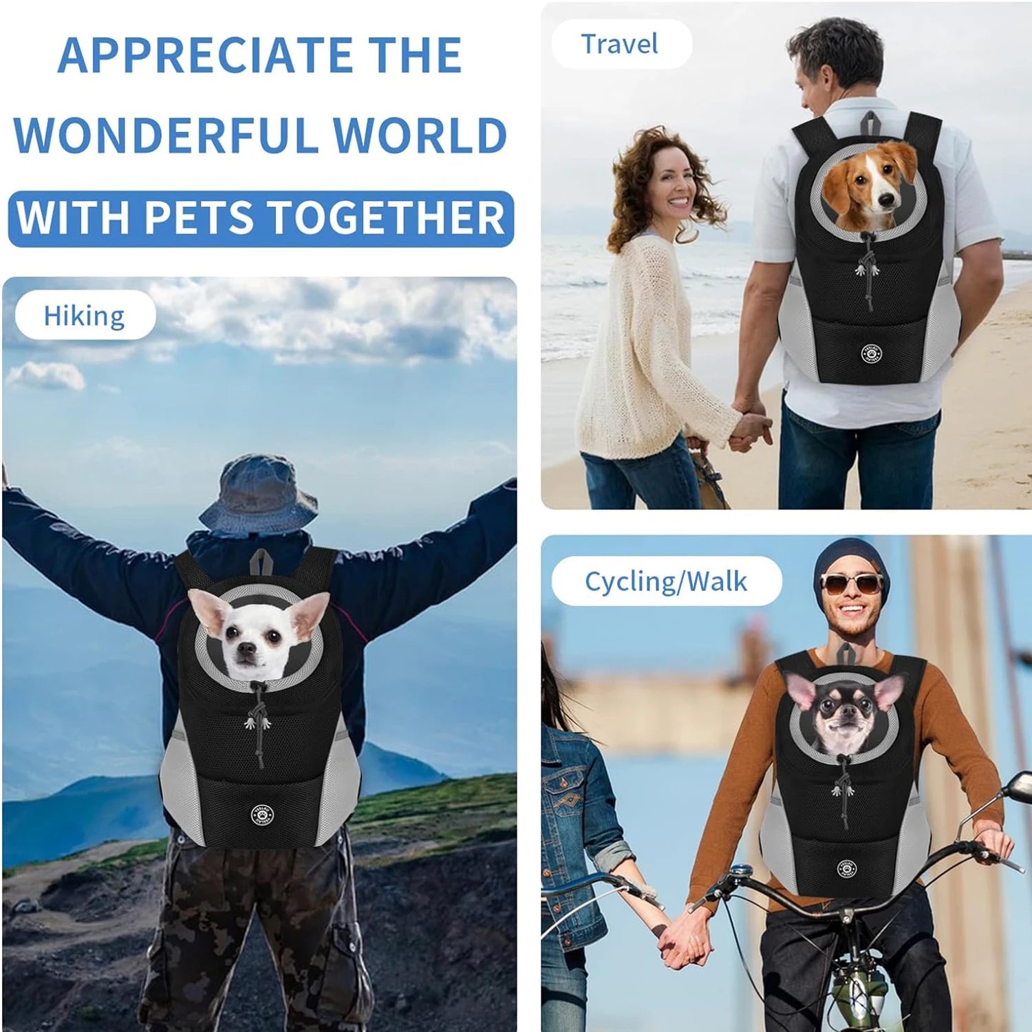 Outdoor Pet Dog Carrier Backpack Breathable Camouflage Travel Products Bags for Small Dog Cat Chihuahua Teddy Mesh Backpack