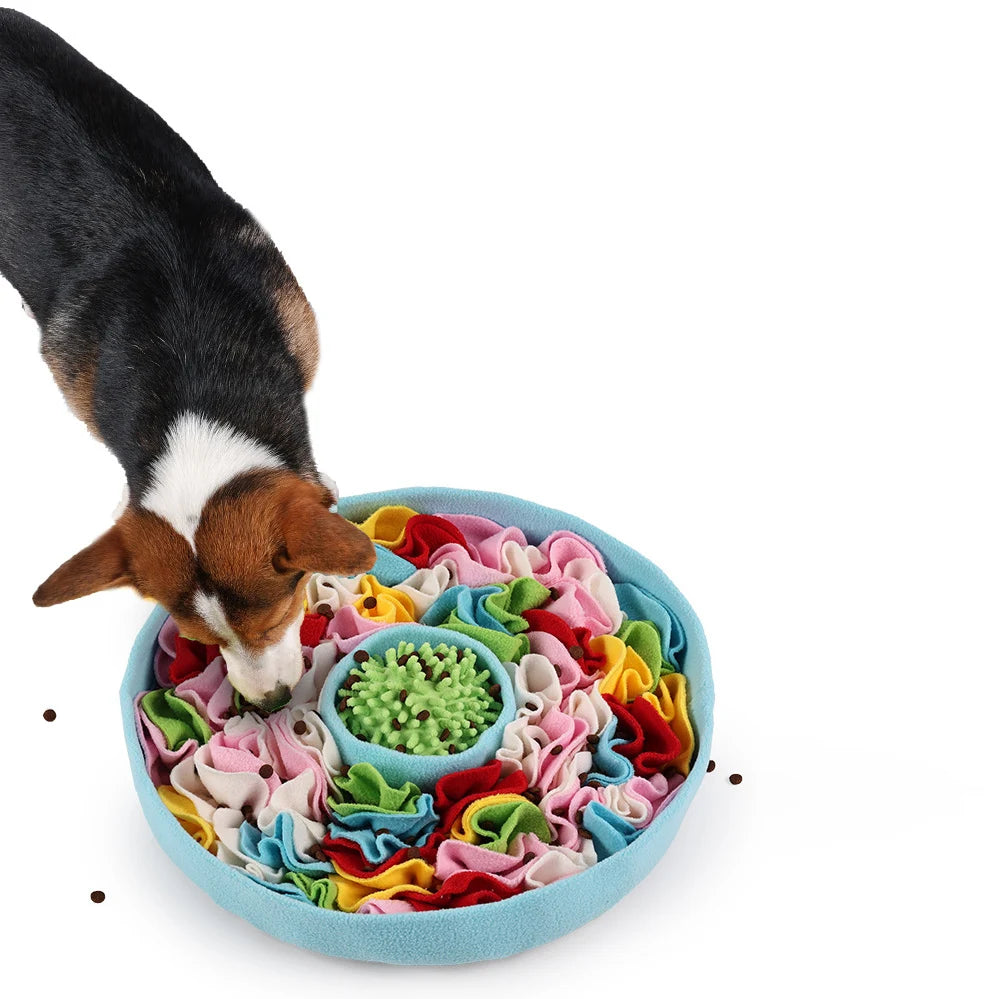 Dog Snuffle Mat – Interactive Sniffing Puzzle Feeder, Adjustable Slow‑Feeding Nose Work Toy for Dogs and Puppies