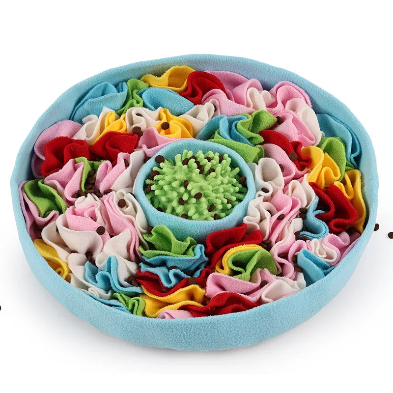 Dog Snuffle Mat – Interactive Sniffing Puzzle Feeder, Adjustable Slow‑Feeding Nose Work Toy for Dogs and Puppies