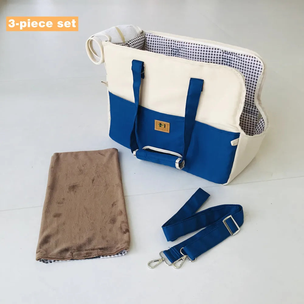 Dog Car Seat & Booster Bed | Pet Carrier Bag for Small Dogs & Cats with Safety Straps and Soft Pad – Portable Travel Seat for Cars