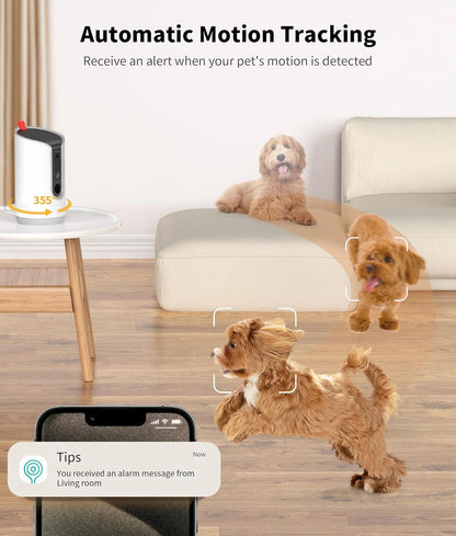 Smart Pet Camera with Treat Dispenser – Monitor, Talk & Reward Your Pet from Anywhere 🐾