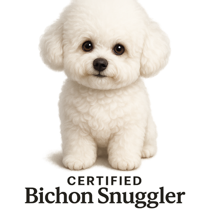 Bichon Frise "Certified Snuggler" Unisex T-Shirt | Adorable Dog Mom/Dad Gift