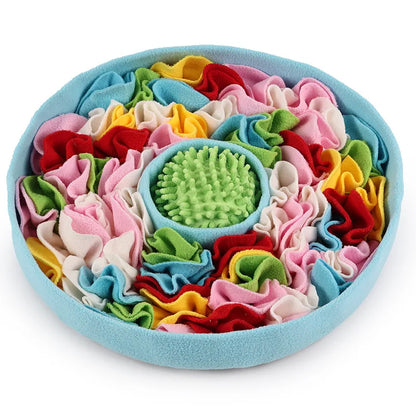 Dog Snuffle Mat – Interactive Sniffing Puzzle Feeder, Adjustable Slow‑Feeding Nose Work Toy for Dogs and Puppies