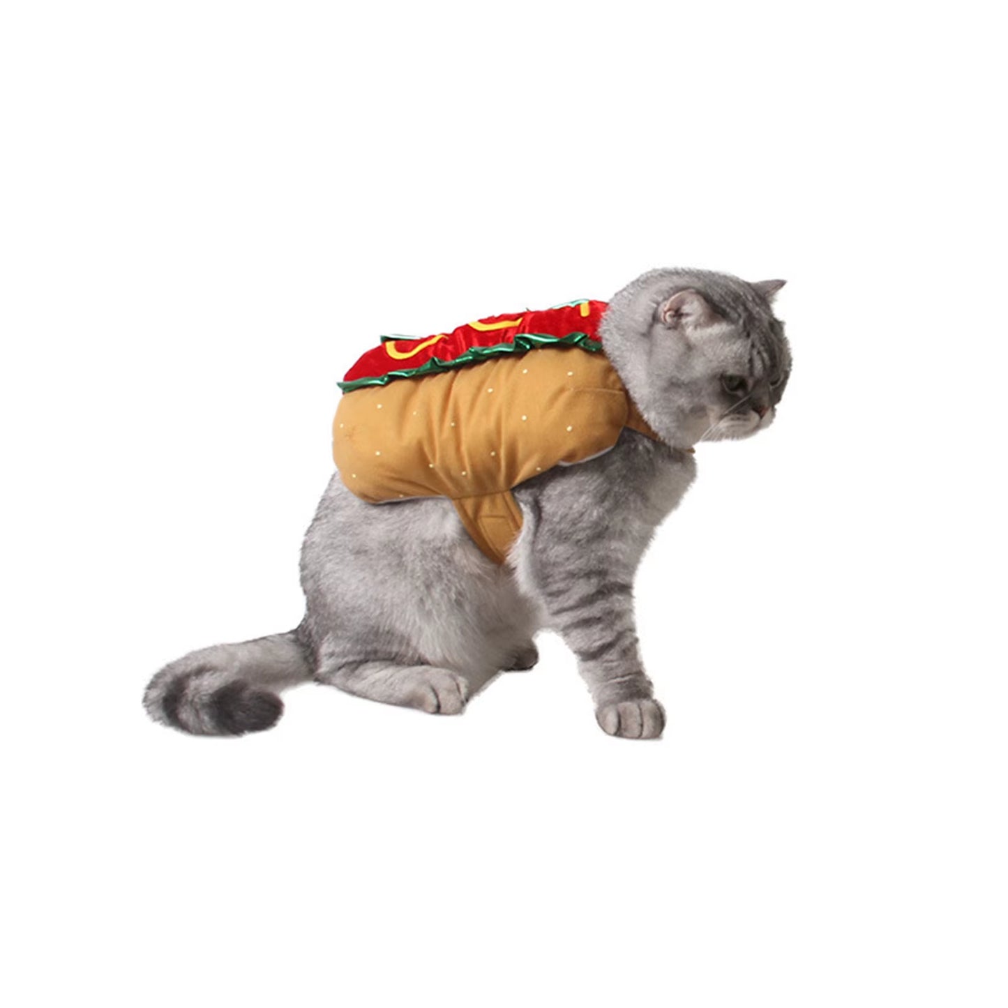 Transformation Clothes for Small Dogs Dog Shirts Halloween Costumes Burger Outfit Cat Hotdog Clothes