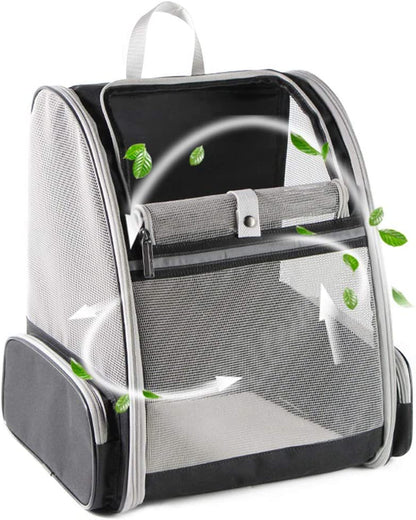 Innovative Bubble Backpack Pet Carrier for Cats & Dogs – Travel-Friendly, Comfortable & Breathable (Black)