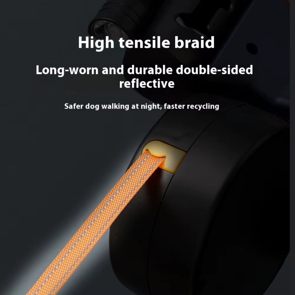 2-in-1 Dual Retractable Dog Leash | Automatic Dual-Head Lead for Small & Medium Dogs – Bichon Frise, Corgi, Teacup Poodle | Durable ABS Material