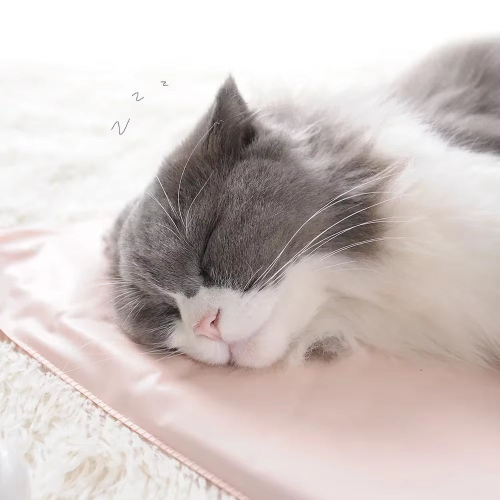 Pet Heating Pad for Dogs & Cats | Electric Waterproof Warming Bed with 3-Level Temperature Control, Anti-Bite Cord & Soft PU Oxford Cover