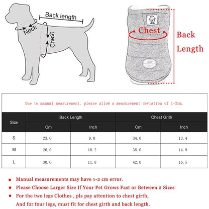 Small Dog Clothes Winter Warm Hoodie - Cotton Pet Coat Jacket for Chihuahua, Pug, Yorkie, Cat - Puppy Clothing with Hood